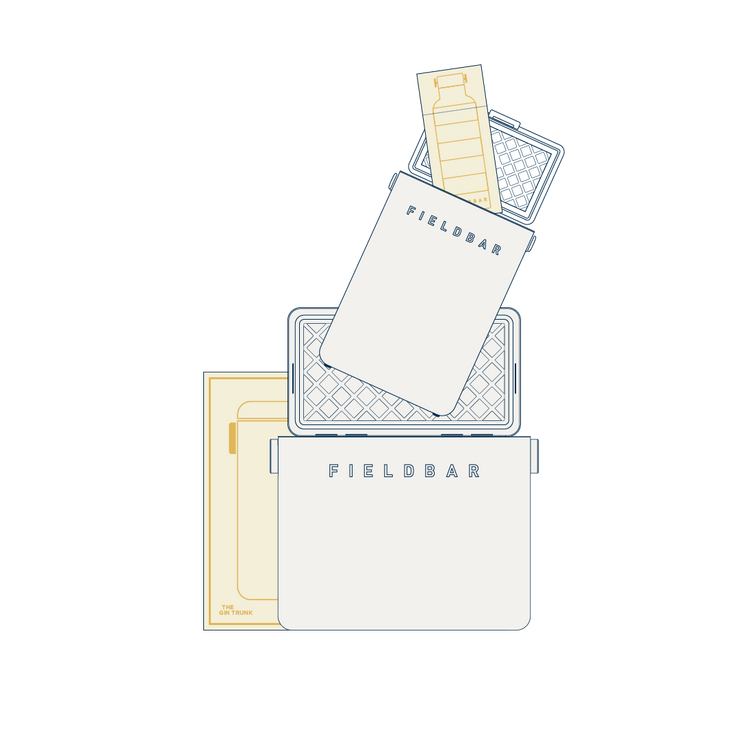 Cooler Box Set & Bottle / Parisian Green