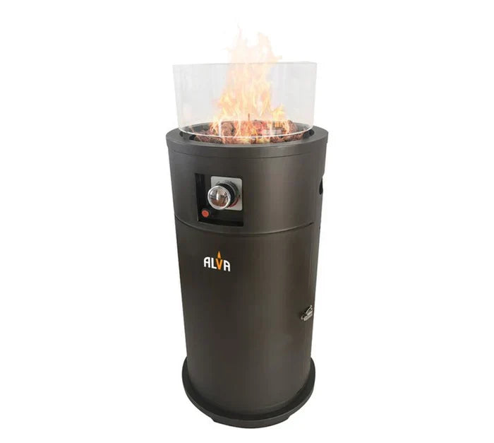 Alva GHP38 Fire Pit Gas Heater with Lava Rocks