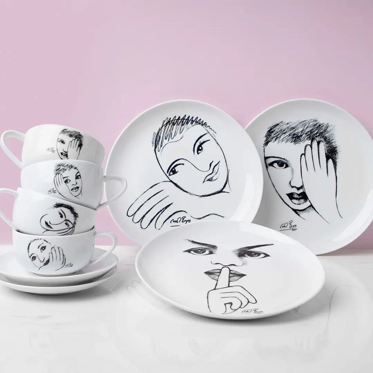 Carrol Boyes Sketchbook Mix DINNERWARE 12pc SET